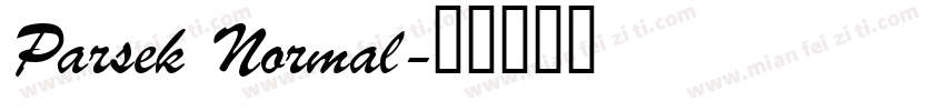 Parsek Normal字体转换